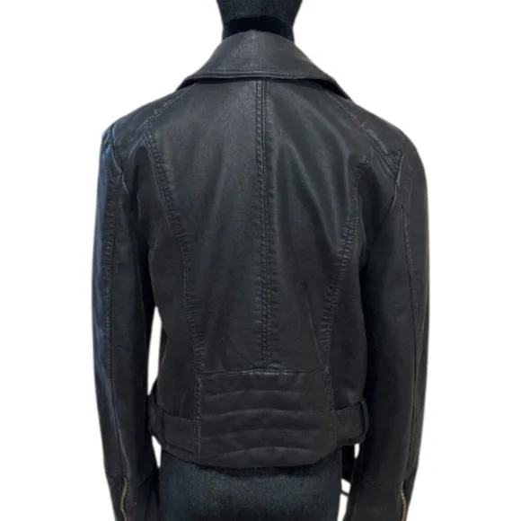 Free People We The Free Vegan Leather Moto Jacket | Size S - Picture 9 of 13